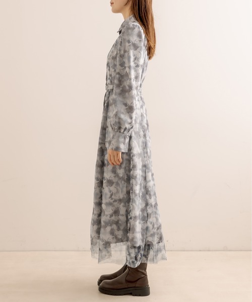 OLIVE des OLIVE(オリーブデオリーブ)の「チュールプリントワンピース(ワンピース・レディース・ブラック/グレー・FREE)」の17枚目の写真