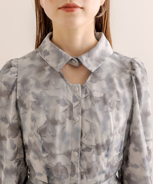 OLIVE des OLIVE(オリーブデオリーブ)の「チュールプリントワンピース(ワンピース・レディース・ブラック/グレー・FREE)」の20枚目の写真