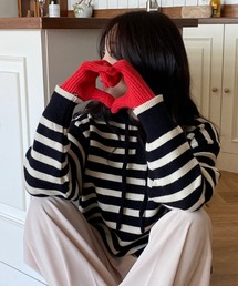 by muni:r | 無地ロングニットスマホ対応手袋(手袋)