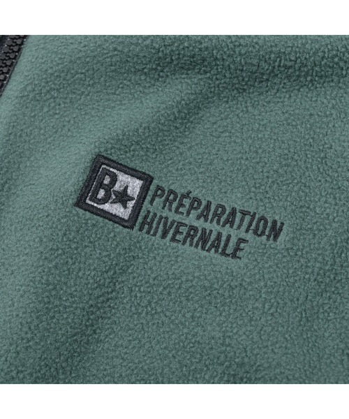 BeBe（ベベ）の「BeBe/フリースハーフジップポケット付きトレーナー(90~150cm)（スウェット・キッズ・グリーン/ブラック・140/100/90/130/150/110/120）」の8枚目の写真