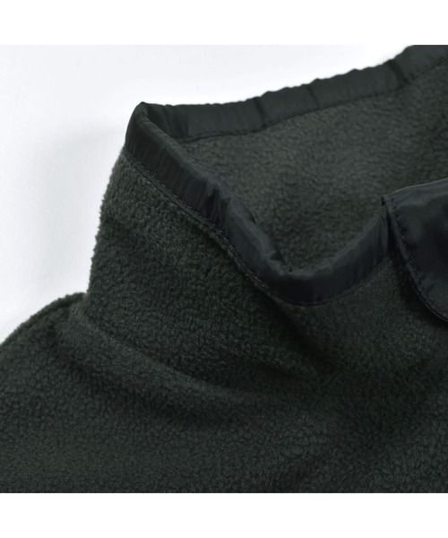 BeBe（ベベ）の「BeBe/フリースハーフジップポケット付きトレーナー(90~150cm)（スウェット・キッズ・グリーン/ブラック・140/100/90/130/150/110/120）」の15枚目の写真