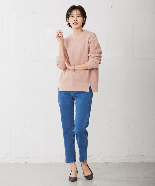 J.PRESS(ジェイプレス)の「【洗える】BASIC STRETCH DENIM ストレート パンツ(デニムパンツ・レディース・ホワイト系/ブラック系/ネイビー系/ダルブルー系・T13/T15/T17)」の20枚目の写真