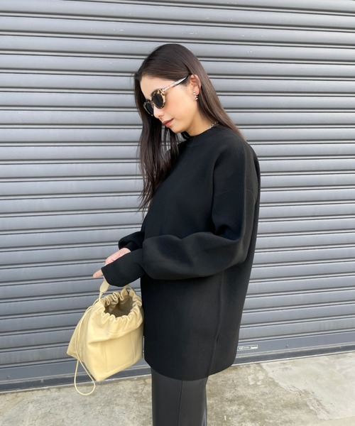 ReNorm(リノーム)の「【井手祐来コラボ】SET UPルーズシルエットニットプルオーバー(ニット/セーター・レディース・オフホワイト/ブラック・フリー)」の2枚目の写真