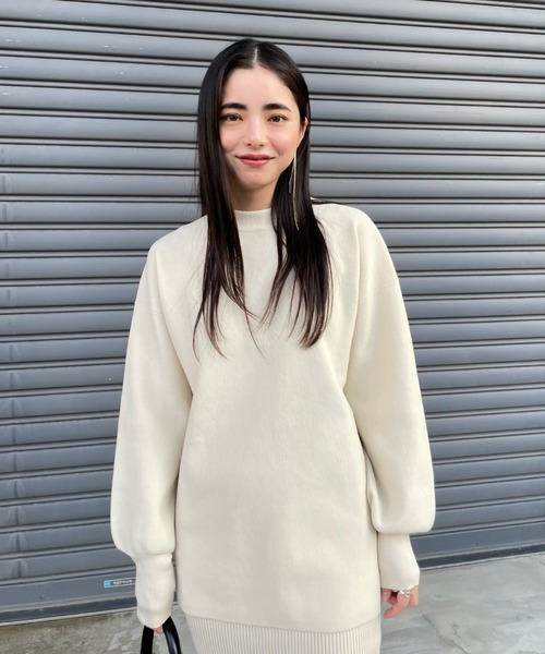 ReNorm(リノーム)の「【井手祐来コラボ】SET UPルーズシルエットニットプルオーバー(ニット/セーター・レディース・オフホワイト/ブラック・フリー)」の8枚目の写真