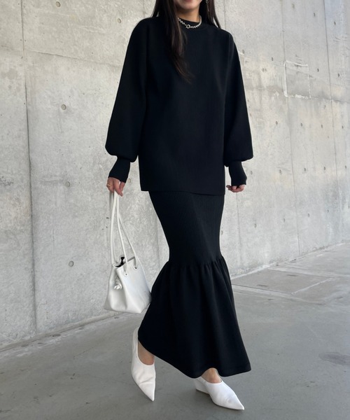 ReNorm(リノーム)の「【井手祐来コラボ】SET UPルーズシルエットニットプルオーバー(ニット/セーター・レディース・オフホワイト/ブラック・フリー)」の15枚目の写真