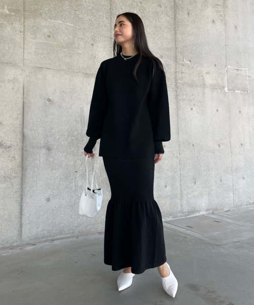 ReNorm(リノーム)の「【井手祐来コラボ】SET UPルーズシルエットニットプルオーバー(ニット/セーター・レディース・オフホワイト/ブラック・フリー)」の18枚目の写真