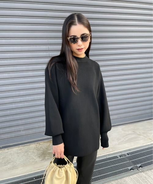 ReNorm(リノーム)の「【井手祐来コラボ】SET UPルーズシルエットニットプルオーバー(ニット/セーター・レディース・オフホワイト/ブラック・フリー)」の3枚目の写真