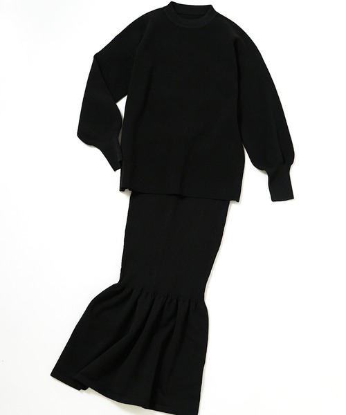 ReNorm(リノーム)の「【井手祐来コラボ】SET UPルーズシルエットニットプルオーバー(ニット/セーター・レディース・オフホワイト/ブラック・フリー)」の6枚目の写真