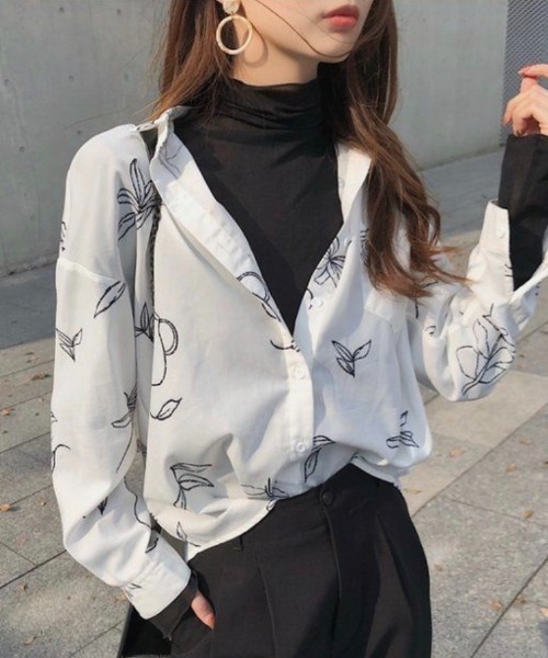 wears(ウェアーズ)の「メロウハイネックトップス(Tシャツ/カットソー・レディース・アイボリー/ホワイト/ブラック・FREE)」の9枚目の写真
