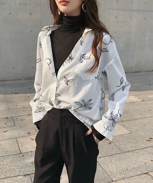 wears(ウェアーズ)の「メロウハイネックトップス(Tシャツ/カットソー・レディース・アイボリー/ホワイト/ブラック・FREE)」の15枚目の写真