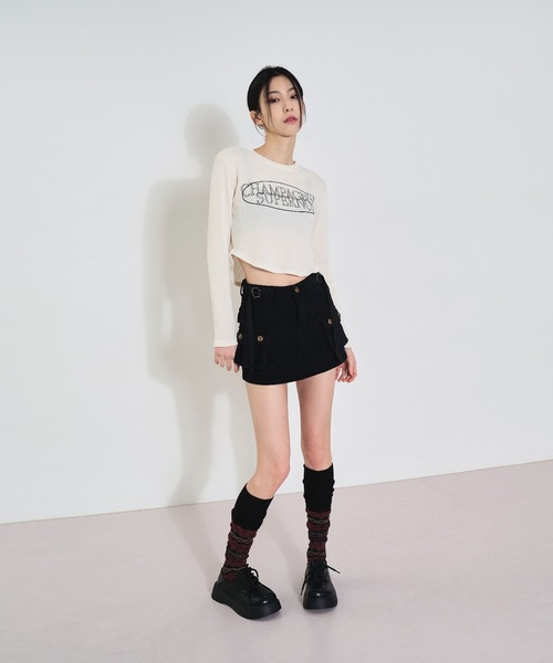 FOLLOWIN（フォロウィン）の「ノルディック柄ウォーマーソックス（レッグウォーマー・レディース・ブラック/ネイビー/バーガンディー・ONE SIZE）」の9枚目の写真