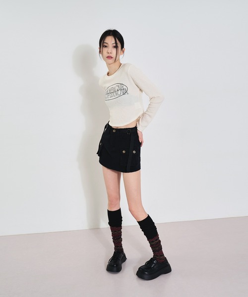 FOLLOWIN（フォロウィン）の「ノルディック柄ウォーマーソックス（レッグウォーマー・レディース・ブラック/ネイビー/バーガンディー・ONE SIZE）」の10枚目の写真