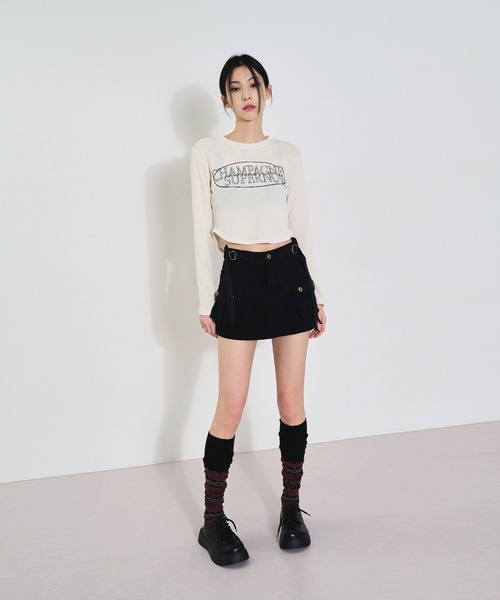 FOLLOWIN（フォロウィン）の「ノルディック柄ウォーマーソックス（レッグウォーマー・レディース・ブラック/ネイビー/バーガンディー・ONE SIZE）」の12枚目の写真