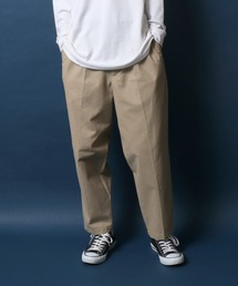 ANPAS | Heavy Weight Cotton Twill Fabric Tuck Wide Chino Pants/ヘビーウェイト コットンツイル タックワイド チノパンツ スラックス(チノパンツ)