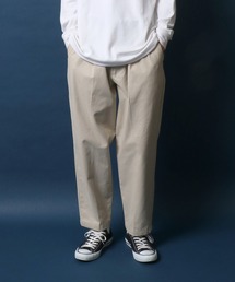 ANPAS | Heavy Weight Cotton Twill Fabric Tuck Wide Chino Pants/ヘビーウェイト コットンツイル タックワイド チノパンツ スラックス(チノパンツ)