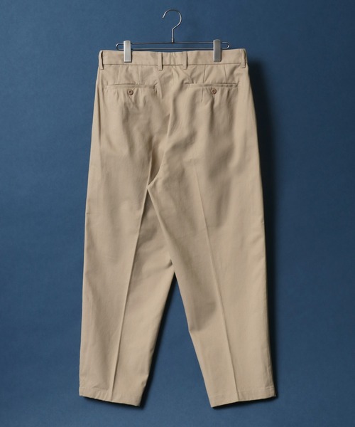 ANPAS（アンパス）の「Heavy Weight Cotton Twill Fabric Tuck Wide Chino Pants/ヘビーウェイト コットンツイル タックワイド チノパンツ スラックス（チノパンツ・メンズ・ブラック/アイボリー/ベージュ・M/L/LL）」の8枚目の写真