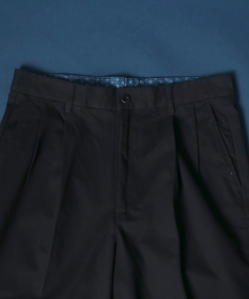 ANPAS（アンパス）の「Heavy Weight Cotton Twill Fabric Tuck Wide Chino Pants/ヘビーウェイト コットンツイル タックワイド チノパンツ スラックス（チノパンツ・メンズ・ブラック/アイボリー/ベージュ・M/L/LL）」の10枚目の写真