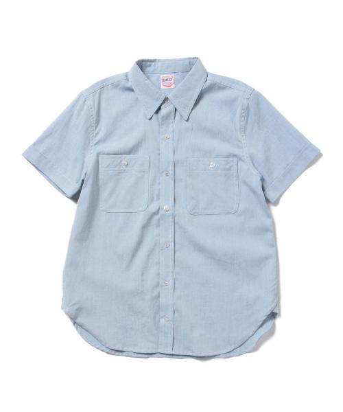 BEAMS BOY（ビームスボーイ）の「○BEAMS BOY / シャンブレー ワーク ショートスリーブ（シャツ/ブラウス・レディース・レッド/サックスブルー/ネイビー・ONE SIZE）」の18枚目の写真