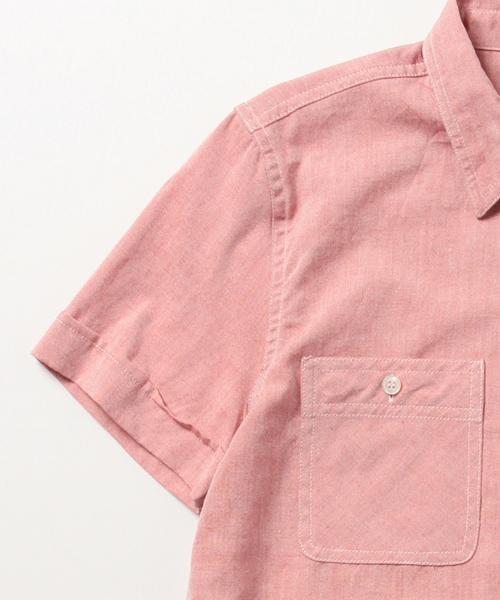 BEAMS BOY（ビームスボーイ）の「○BEAMS BOY / シャンブレー ワーク ショートスリーブ（シャツ/ブラウス・レディース・レッド/サックスブルー/ネイビー・ONE SIZE）」の11枚目の写真