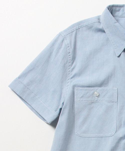 BEAMS BOY（ビームスボーイ）の「○BEAMS BOY / シャンブレー ワーク ショートスリーブ（シャツ/ブラウス・レディース・レッド/サックスブルー/ネイビー・ONE SIZE）」の15枚目の写真