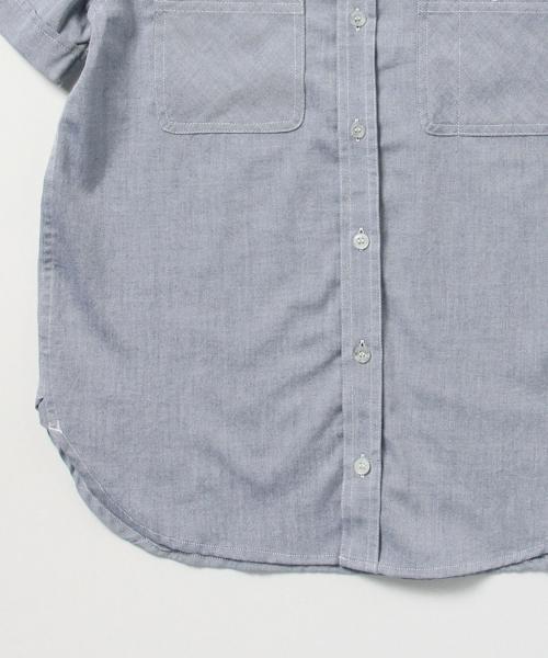 BEAMS BOY（ビームスボーイ）の「○BEAMS BOY / シャンブレー ワーク ショートスリーブ（シャツ/ブラウス・レディース・レッド/サックスブルー/ネイビー・ONE SIZE）」の12枚目の写真
