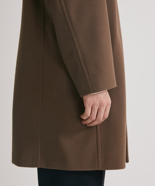 メルトンジャージ ミドルステンカラーコート（ステンカラー