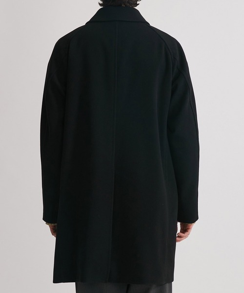 UNITED TOKYO(ユナイテッドトウキョウ)の「メルトンジャージ ミドルステンカラーコート(ステンカラーコート・メンズ・ブラック/グレイッシュベージュ・1/2/3)」の17枚目の写真