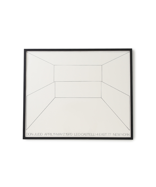 正規品.未使用 ドナルド・ジャッドDonald Judd 展覧会ポスター Donald Judd: 展覧会（1966）ポスター - BALLOON｜ポスター専門