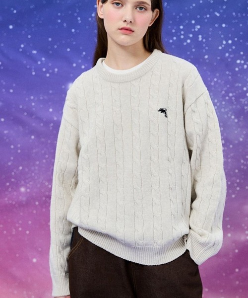 WaiKei（ワイケイ）の「【UNISEX】Wai Kei／ベーシックニット 2183570（ニット/セーター・レディース・ブラック/アイボリー/グリーン/ボルドー・MEDIUM/LARGE）」の17枚目の写真