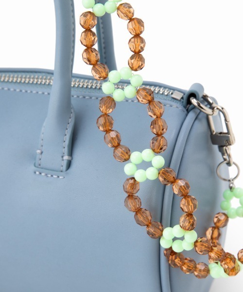Casselini（キャセリーニ）の「Casselini(キャセリーニ)ビーズストラップミニボストン（ショルダーバッグ・レディース・ブラック/ブルー/オレンジ・FREE）」の14枚目の写真
