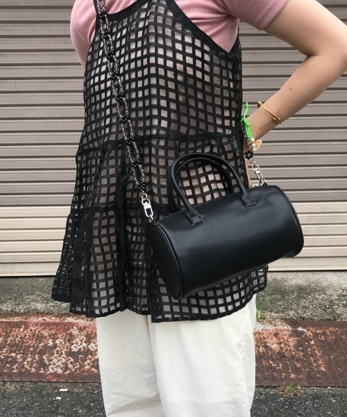 Casselini（キャセリーニ）の「Casselini(キャセリーニ)ビーズストラップミニボストン（ショルダーバッグ・レディース・ブラック/ブルー/オレンジ・FREE）」の12枚目の写真