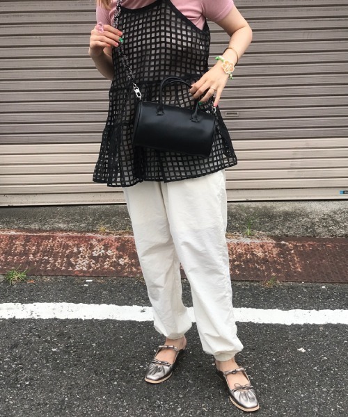 Casselini（キャセリーニ）の「Casselini(キャセリーニ)ビーズストラップミニボストン（ショルダーバッグ・レディース・ブラック/ブルー/オレンジ・FREE）」の9枚目の写真