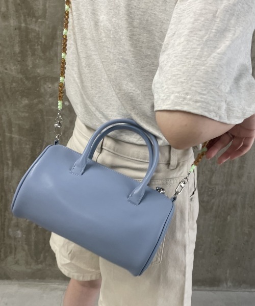 Casselini（キャセリーニ）の「Casselini(キャセリーニ)ビーズストラップミニボストン（ショルダーバッグ・レディース・ブラック/ブルー/オレンジ・FREE）」の19枚目の写真