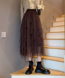 ヘムフリルチュールスカート