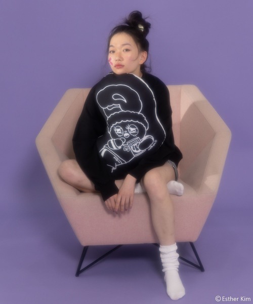 Heather(ヘザー)の「Esther Kim×Heather ロゴ刺繍SOX 184618(ソックス/靴下・レディース・オフホワイト/ブラック・ONE SIZE)」の7枚目の写真