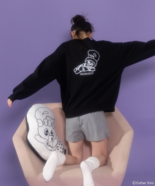 Heather(ヘザー)の「Esther Kim×Heather ロゴ刺繍SOX 184618(ソックス/靴下・レディース・オフホワイト/ブラック・ONE SIZE)」の8枚目の写真