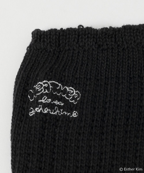 Heather(ヘザー)の「Esther Kim×Heather ロゴ刺繍SOX 184618(ソックス/靴下・レディース・オフホワイト/ブラック・ONE SIZE)」の13枚目の写真