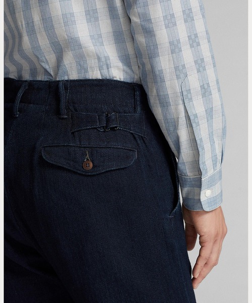 RRL(ダブル アール エル)の「オフィサー インディゴ ヘリンボーン パンツ(その他パンツ・メンズ・ネイビー系1・34/32/32/30/30/30/28/30/36/32/31/30/29/30/33/32/32/32/38/32)」の6枚目の写真