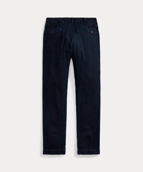 RRL(ダブル アール エル)の「オフィサー インディゴ ヘリンボーン パンツ(その他パンツ・メンズ・ネイビー系1・34/32/32/30/30/30/28/30/36/32/31/30/29/30/33/32/32/32/38/32)」の2枚目の写真