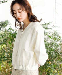 2万円引⭐️半額以下新品Oggi掲載アンタイトル★リネンコットンブルゾン⭐️春コーデ 72423957_20_d_215.jpg