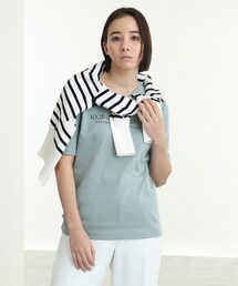 INDIVI | 【定番/ロゴT/Vネック】メッセージTシャツ(Tシャツ/カットソー)