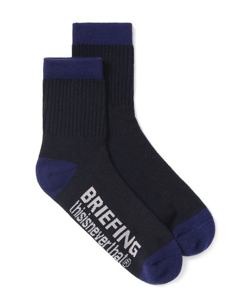 BRIEFING(ブリーフィング)の「【ブリーフィング】BR × TNT Socks(ソックス/靴下・メンズ・ネイビー/アイボリー・FREE)」の2枚目の写真