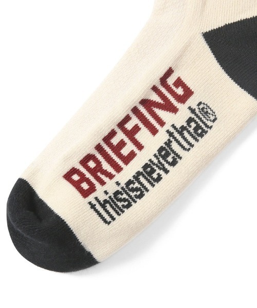 BRIEFING(ブリーフィング)の「【ブリーフィング】BR × TNT Socks(ソックス/靴下・メンズ・ネイビー/アイボリー・FREE)」の4枚目の写真