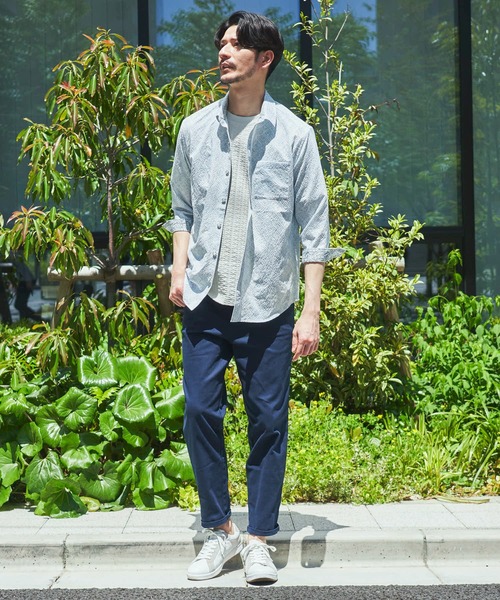 TETE HOMME(テットオム)の「【WEB限定】スリムテーパード カツラギクロップドパンツ(その他パンツ・メンズ・ブラック/ホワイト/ネイビー/ベージュ・SMALL/MEDIUM/LARGE/X-LARGE)」の20枚目の写真