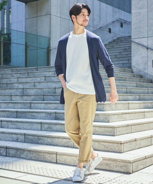 TETE HOMME(テットオム)の「【WEB限定】スリムテーパード カツラギクロップドパンツ(その他パンツ・メンズ・ブラック/ホワイト/ネイビー/ベージュ・SMALL/MEDIUM/LARGE/X-LARGE)」の22枚目の写真