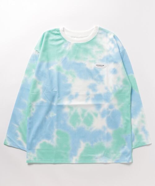 meJane(ミージェーン)の「タイダイロングスリーブプルオーバー(Tシャツ/カットソー・レディース・グリーン系/ピンク系/ネイビー×ホワイト・FREE)」の4枚目の写真