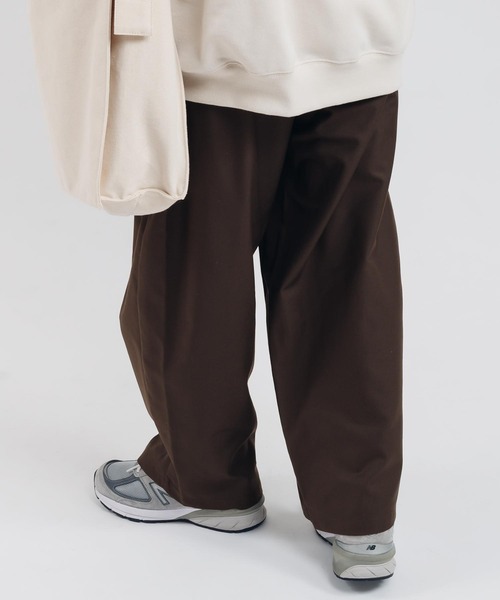 MUHET（ミュエータ）の「【セットアップ可能】アソート２タックパンツ（スラックス・レディース・ネイビー/ブラウン/グレー・X-LARGE/SMALL/MEDIUM）」の4枚目の写真