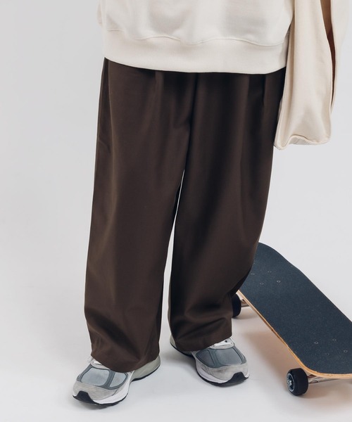 MUHET（ミュエータ）の「【セットアップ可能】アソート２タックパンツ（スラックス・レディース・ネイビー/ブラウン/グレー・X-LARGE/SMALL/MEDIUM）」の20枚目の写真