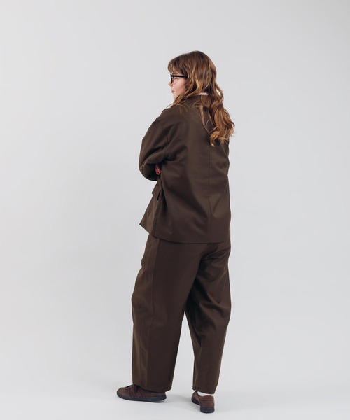 MUHET（ミュエータ）の「【セットアップ可能】アソート２タックパンツ（スラックス・レディース・ネイビー/ブラウン/グレー・X-LARGE/SMALL/MEDIUM）」の12枚目の写真