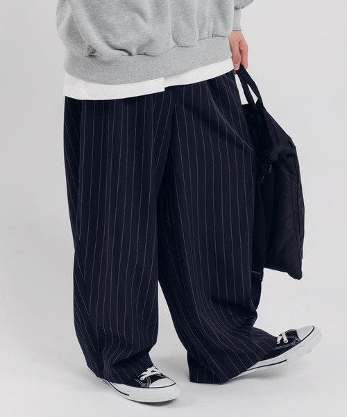 MUHET（ミュエータ）の「【セットアップ可能】アソート２タックパンツ（スラックス・レディース・ネイビー/ブラウン/グレー・X-LARGE/SMALL/MEDIUM）」の15枚目の写真